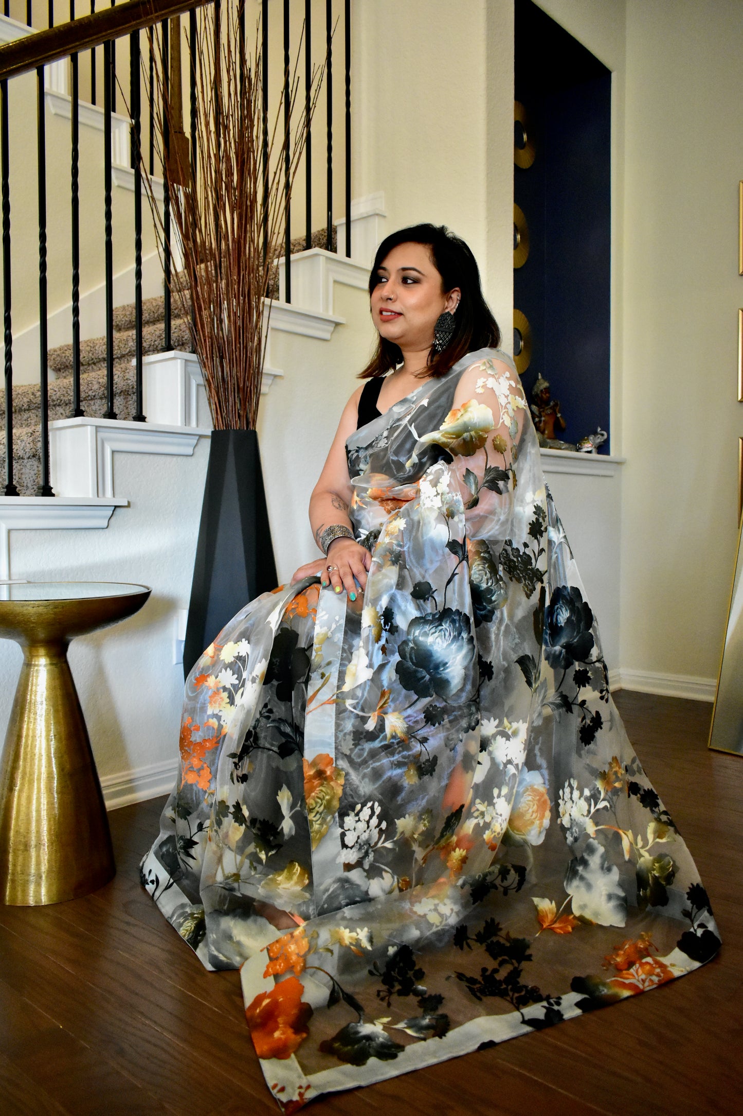 Handpicked Light weight Soft Organza Saree
