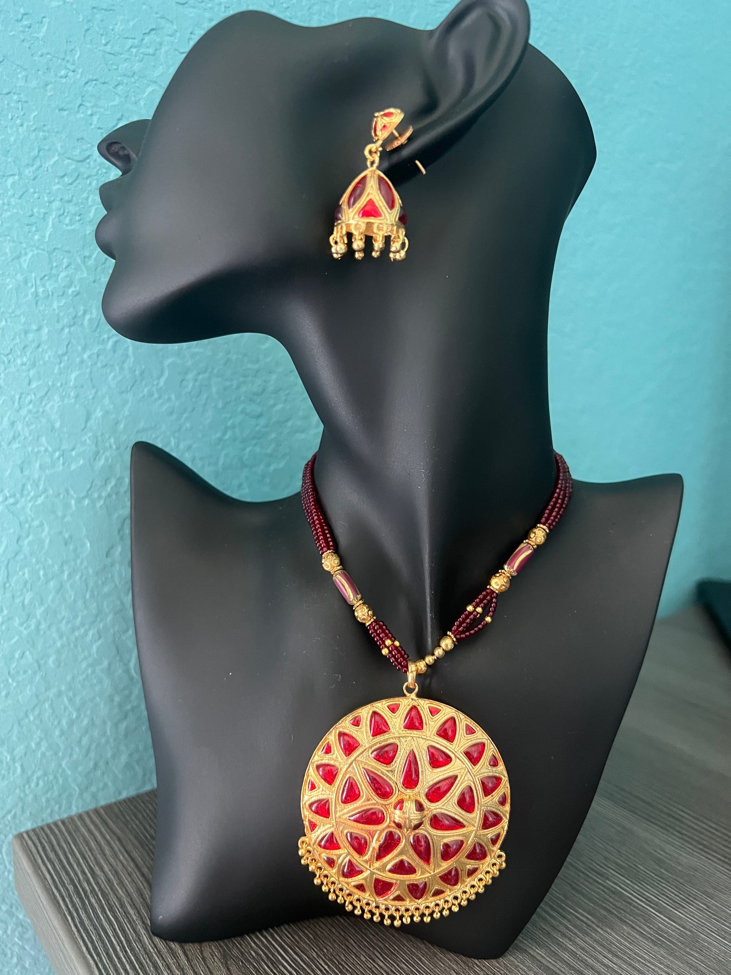 Assamese Jewelery (Jaapi) Set